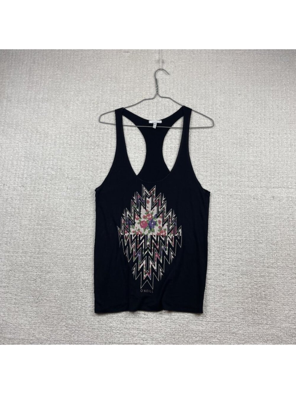 Y2K O’Neil Floral Aztec Western Tank Top Sz S Surfer Girl Boho Festival Summer